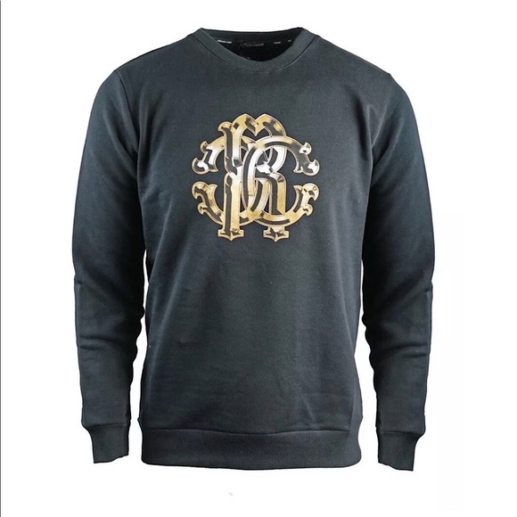 Roberto Cavalli Other - Roberto Cavalli Large Crest Black Sweatshirt